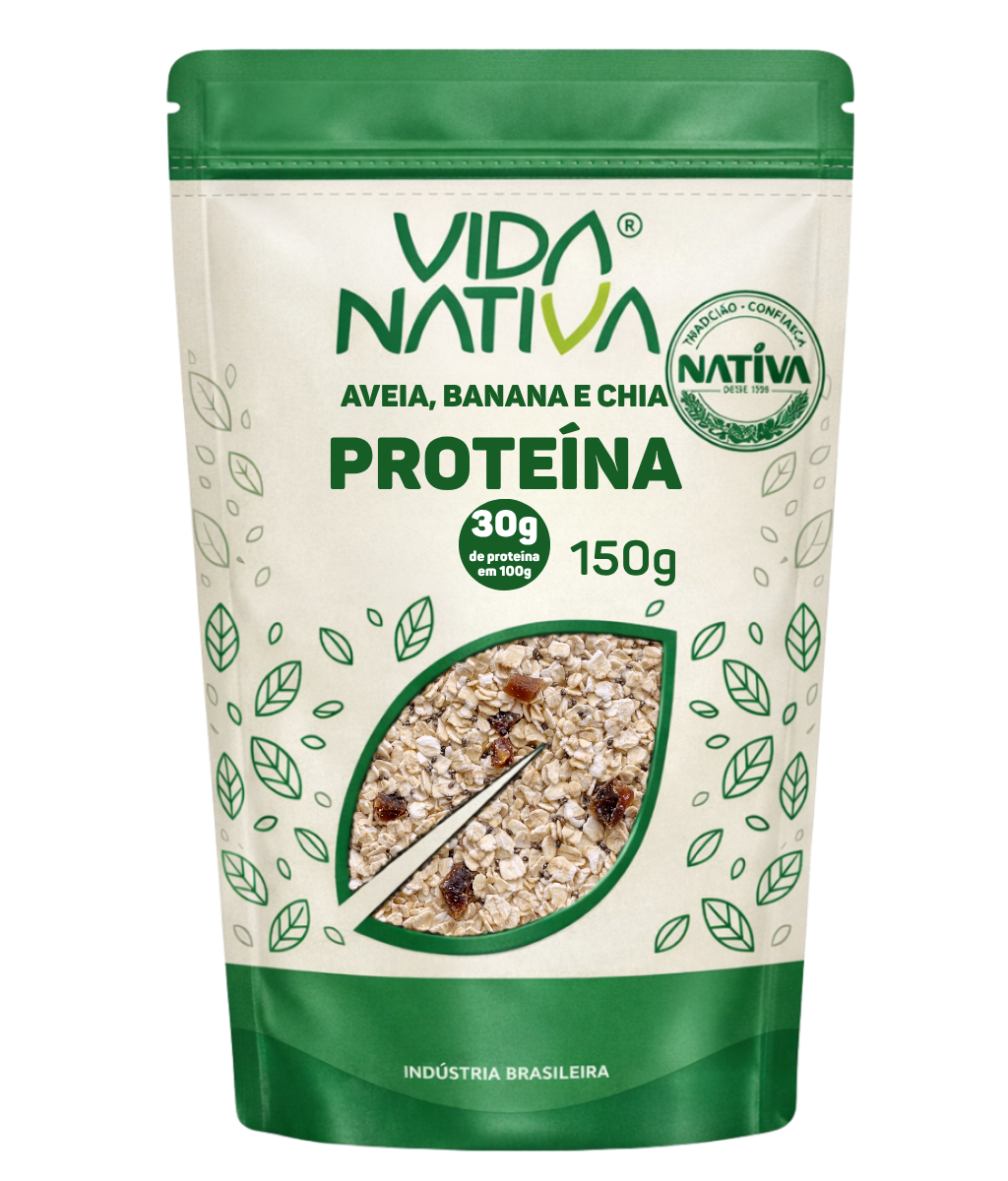 Aveia Banana e Chia Proteína Vida Nativa